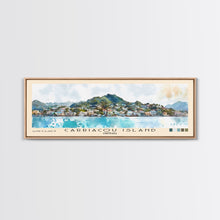 Load image into Gallery viewer, Carriacou Island, Grenada Watercolor Beach Print, Vacation Gift, Grenada Wall Art, Beach Painting, Beach Decor, Beach Painting