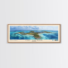 Cargar imagen en el visor de la galería, Cat Island, Bahamas Watercolor Beach Print, Vacation Gift, Bahamas Wall Art, Framed Canvas Print, Framed Beach Painting