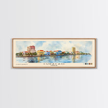 Load image into Gallery viewer, Curacao, Curacao Watercolor Beach Print, Vacation Gift, Curacao Wall Art, Beach Painting, Beach Decor, Beach Painting