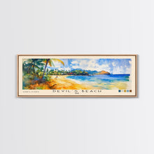 Load image into Gallery viewer, Devil’s Beach, Fiji Watercolor Beach Print, Vacation Gift, Fiji Wall Art, Beach Painting, Beach Decor, Beach Painting