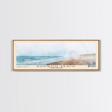 Load image into Gallery viewer, Dunwich Beach, United Kingdom Watercolor Beach Print, Vacation Gift, United Kingdom Wall Art, Framed Canvas Print, Framed Beach Painting