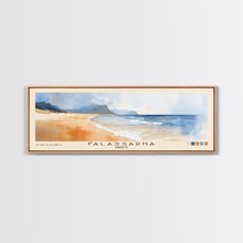 Load image into Gallery viewer, Falassarna, Greece Watercolor Beach Print, Vacation Gift, Greece Wall Art, Beach Painting, Beach Decor, Beach Painting
