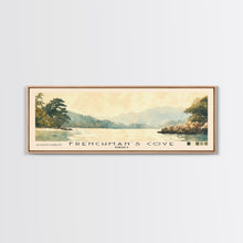 Load image into Gallery viewer, Frenchman’s Cove, Jamaica Watercolor Print, Vacation Gift, Jamaica Wall Art, Beach Painting, Beach Decor, Large Wall Art, Wood Frame Art