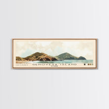 Carregar imagem no visualizador da galeria, Genovesa Island, Ecuador Watercolor Beach Print, Vacation Gift, Ecuador Wall Art, Framed Canvas Print, Framed Beach Painting