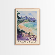 Load image into Gallery viewer, Anaoke Beach, Cook Islands Watercolor Beach Print, Vacation Gift, Cook Islands Wall Art, Beach Painting, Beach Decor, Beach Painting