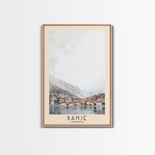 Load image into Gallery viewer, Banje, Croatia Watercolor Print, Vacation Gift, Croatia Wall Art, Beach Painting, Beach Decor, Large Wall Art, Wood Frame Art