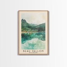 Load image into Gallery viewer, Beau Vallon, Seychelles Watercolor Beach Print, Vacation Gift, Seychelles Wall Art, Beach Painting, Beach Decor, Beach Painting