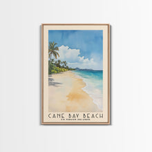 Load image into Gallery viewer, Cane Bay Beach, US Virgin islands Watercolor Beach Print, Vacation Gift, US Virgin islands Wall Art, Beach Painting, Beach Decor, Beach Painting