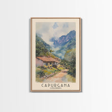 Carregar imagem no visualizador da galeria, Capurgana, Colombia Watercolor Beach Print, Vacation Gift, Colombia Wall Art, Framed Canvas Print, Framed Beach Painting