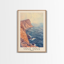 Load image into Gallery viewer, Cole Cole, Chile Watercolor Beach Print, Vacation Gift, Chile Wall Art, Beach Painting, Beach Decor, Beach Painting