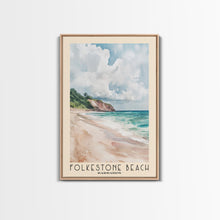 Load image into Gallery viewer, Folkestone Beach, Barbados Watercolor Beach Print, Vacation Gift, Barbados Wall Art, Beach Painting, Beach Decor, Beach Painting