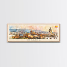 Load image into Gallery viewer, Cordoba Spain Travel Art, City Art, Framed Canvas Print or Metal Wall Art, Europe Travel Poster, Panoramic Wall Art, Extra Wide Wall Art
