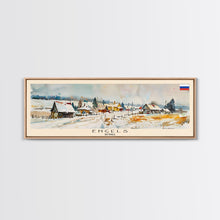 Load image into Gallery viewer, Engels Russia Panoramic Travel Poster, Framed Canvas Print or Metal Wall Art, Travel Art, Home Decor, Panoramic Painting, Midcentury Art