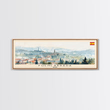 Carregar imagem no visualizador da galeria, Fuenlabrada Spain Wall Art, Panoramic Travel Poster, Panoramic Framed Canvas Print, City Wall Art, Wall Hanging Home Decor, Travel Art