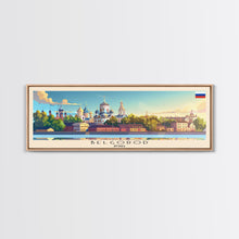 Load image into Gallery viewer, Belfast United Kingdom Travel Art, City Art, Framed Canvas Print or Metal Wall Art, Europe Travel Poster, Panoramic Wall Art, Extra Wide Wall Art