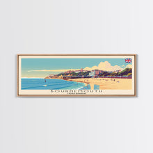 Load image into Gallery viewer, Bournemouth United Kingdom Wall Art, Panoramic Travel Poster, Panoramic Framed Canvas Print, City Wall Art, Wall Hanging Home Decor, Travel Art