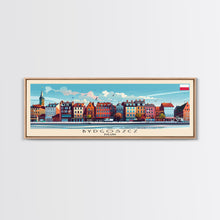 Carregar imagem no visualizador da galeria, Bydgoszcz Poland Travel Art, City Art, Framed Canvas Print or Metal Wall Art, Europe Travel Poster, Panoramic Wall Art, Extra Wide Wall Art