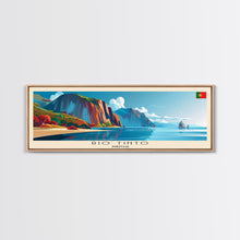 Load image into Gallery viewer, Rio Tinto Panoramic Travel Poster, Framed Canvas Print or Metal Wall Art, Travel Art, Home Decor, Panoramic Painting, Midcentury Art