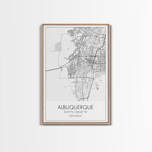 Carregar imagem no visualizador da galeria, Albuquerque Street Map, New Mexico Map,Man Cave Wall Art, City Map Print, Minimalist, Modern Art, Wall Art, Canvas Print, Canvas Wall Art