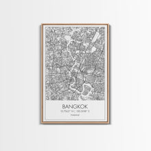 Load image into Gallery viewer, Bangkok Street Map, Thailand Map, City Wall Art, Asia Travel Art, Reception Décor, Modern Art, Wall Art, Canvas Print, Canvas Wall Art