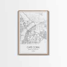 Carregar imagem no visualizador da galeria, Cape Coral Street Map, Florida Map, City Map Art, Modern Art, Wall Art, Canvas Print, Canvas Wall Art, Travel Gifts For Men, Apartment Décor