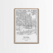 Load image into Gallery viewer, Peoria Street Map, Arizona Map, City Map Art, Minimalist Art, Wall Art, Canvas Print, Living Room Wall Art, Travel Gifts For Men, Travel Art