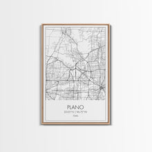 Load image into Gallery viewer, Plano Street Map, Texas Map, City Map Art, Minimalist Art, Wall Art, Canvas Print, Wall Art Prints, Travelling Gift, Living Room Décor