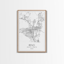 Load image into Gallery viewer, Reno Street Map, Nevada Map, City Map Art, Minimalist Art, Wall Art, Canvas Print, Girls Room Décor, Traveler Gift, Travel Art Print