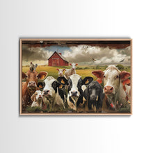 Carregar imagem no visualizador da galeria, Cute Farmhouse Animal Print, Window Art, Wall Art, Home Decor, Wall Decor, Cute Farmhouse Kitsch Living Room Art