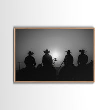 Load image into Gallery viewer, Cowboy Prints Framed Wall Art, Western Decor, Black and White Photography, Western Decor, Wild West Art, Cowboy Art, Wild West Art Print
