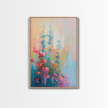 Load image into Gallery viewer, Delicate Blossoms in Springtime - Framed Canvas Print, Elegant Living Room Art, Soft Bedroom Decor, Pastel Flower Art, Wall Art