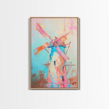 Carregar imagem no visualizador da galeria, Autumn Pastel Barn Scene with Soft Hues - Framed Canvas Print, Rustic Decor, Countryside Art for Living Room, Farmhouse Wall Art for Home