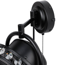 Load image into Gallery viewer, 10" Modern Black Small Ceiling Fan with Pull Chain