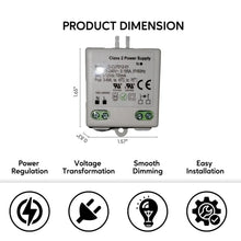Carregar imagem no visualizador da galeria, LED Driver Transformer – 3-12V DC Output, 3-6W Constant Current | Compact Class 2 Power Supply