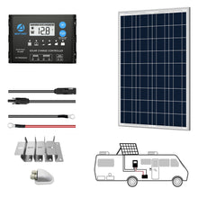Carregar imagem no visualizador da galeria, ACOPOWER 12V Polycrystalline Solar RV Kits + MPPT / PWM Charge Controller