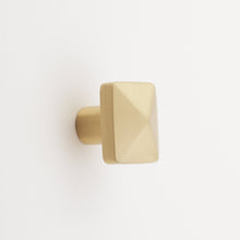 Load image into Gallery viewer, Craftsman Pyramid Solid Brass Cabinet Knob