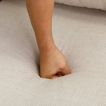 Carregar imagem no visualizador da galeria, 2 Seat Module Sectional Sofa Couch With 1 Ottoman for living room,Seat Cushion and Back Cushion Non-Removable and Non-Washable,Cream