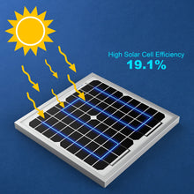 Carregar imagem no visualizador da galeria, 10 Watt 12 Volt Monocrystalline Solar Panel