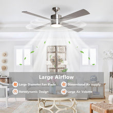 Carregar imagem no visualizador da galeria, 52" Bucholz Industrial Ceiling Fan with Dimmable LED Light