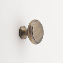 Load image into Gallery viewer, Elizabeth Solid Brass Cabinet Knob with Base - 1.25"