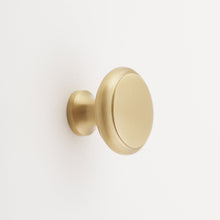Load image into Gallery viewer, Elizabeth Solid Brass Cabinet Knob with Base - 1.5"