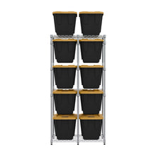 Carregar imagem no visualizador da galeria, 12 Gallon Storage Bin Rack with Bins