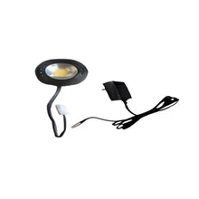 Load image into Gallery viewer, 12V LED Puck Light with 3000K Warm White, Plug Driver, Quick Connector, and 8" Cord