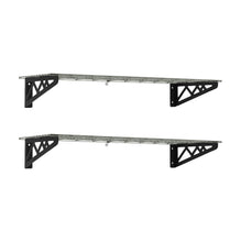 Carregar imagem no visualizador da galeria, 12" x 36" Wall Shelves (Two Pack with Hooks)
