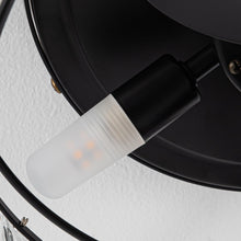 Carregar imagem no visualizador da galeria, 13" Modern DC Motor Flush Mount Reversible Crystal Ceiling Fan with Lighting and Remote Control