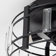 Carregar imagem no visualizador da galeria, 13" Modern DC Motor Flush Mount Reversible Crystal Ceiling Fan with Lighting and Remote Control