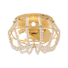 Carregar imagem no visualizador da galeria, 13" Farmhouse DC Motor Flush Mount Reversible Ceiling Fan with Lighting and Remote Control