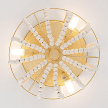 Carregar imagem no visualizador da galeria, 13" Farmhouse DC Motor Flush Mount Reversible Ceiling Fan with Lighting and Remote Control