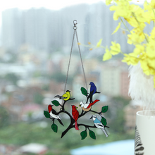 Load image into Gallery viewer, Bird Stained Glass Hangings