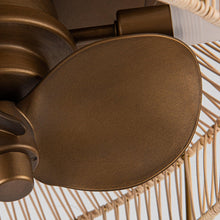 Carregar imagem no visualizador da galeria, 14" Farmhouse DC Motor Flush Mount Reversible Iron Ceiling Fan with LED Lighting and Remote Control